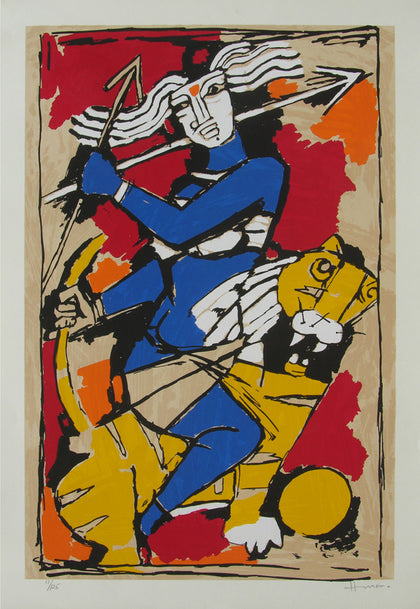 Durga, M.F. Husain, Archer Art Gallery - Artisera