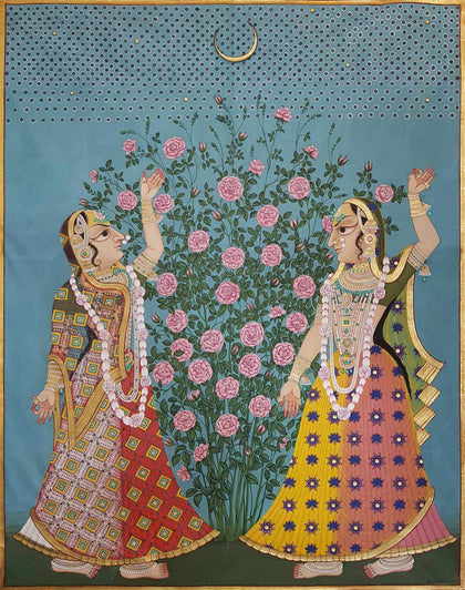 Gopis - 01, Nitin and Nilesh Sharma, Ethnic Art - Artisera