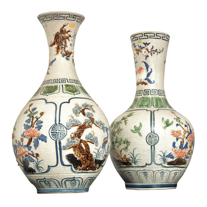 Hand-Painted Vietnamese Vase (Pair), , Crafters - Artisera
