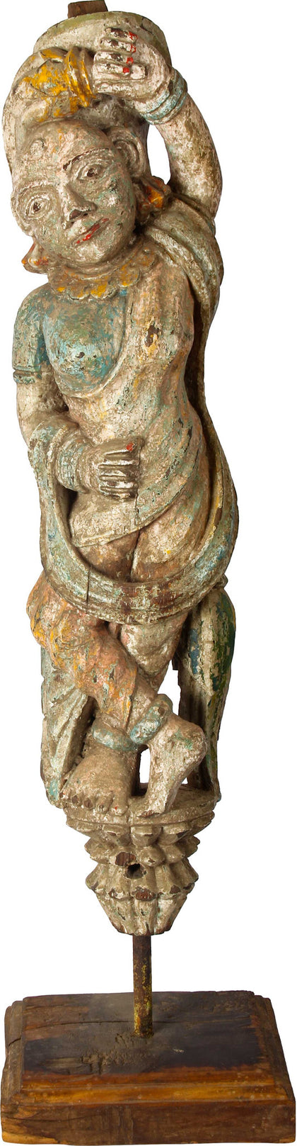Lady Bracket Figure, Gujarat, , Balaji's Antiques and Collectibles - Artisera