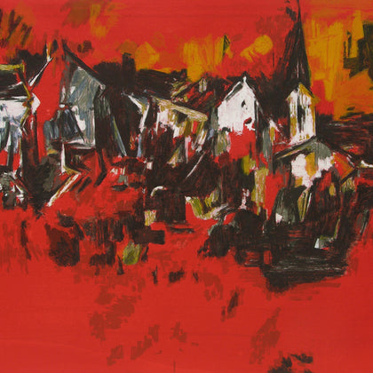 The Village, S.H. Raza, Archer Art Gallery - Artisera