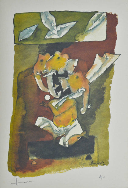 Ashtavinayak - IV, M.F. Husain, Archer Art Gallery - Artisera