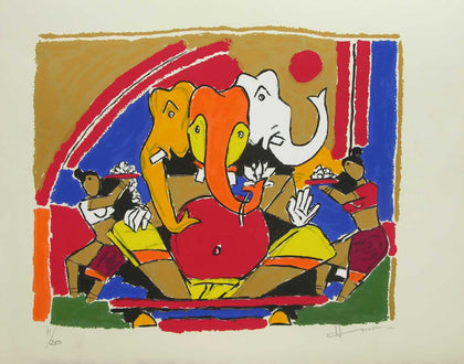 Ganesh - II, M.F. Husain, Archer Art Gallery - Artisera