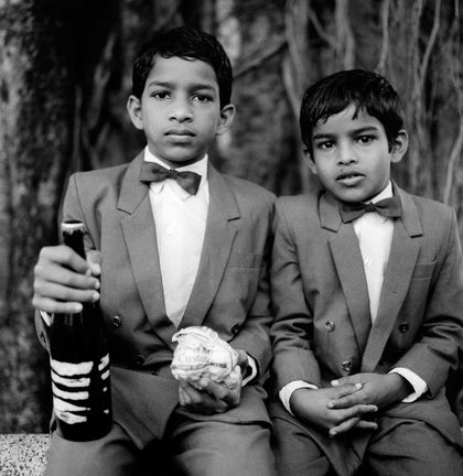 Brothers at a Local Feast in Loutolim - Goa, 1994, Karan Kapoor, Internal - Artisera