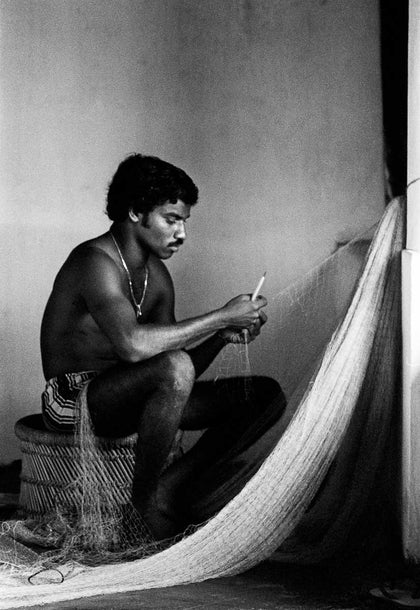 Joseph Fixing a Net On Our Verandah - Goa, 1981, Karan Kapoor, Internal - Artisera