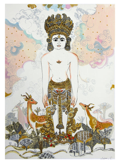 Shantinath Bhagwan, Ravindra Salve, Marvel Art Gallery - Artisera