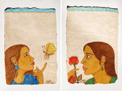 Untitled (Set of 2 Drawings), Sabia Khan, Vernssage - Artisera