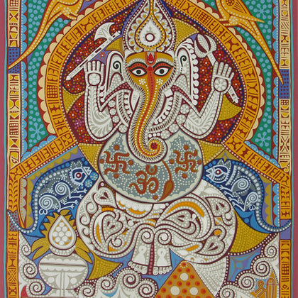 Shree Ganeshay Namah, Jyoti Bhatt, Archer Art Gallery - Artisera