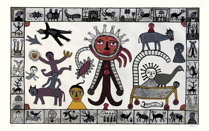 Sun God in my Village, Madhvi Parekh, Archer Art Gallery - Artisera