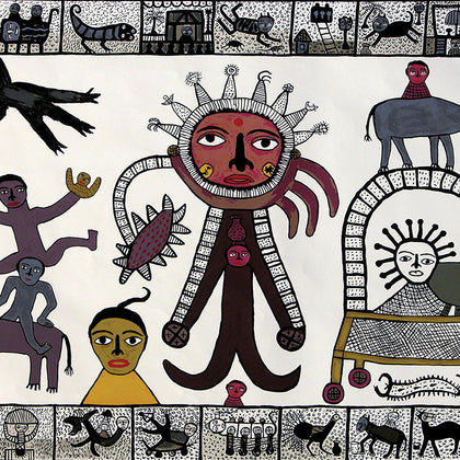 Sun God in my Village, Madhvi Parekh, Archer Art Gallery - Artisera