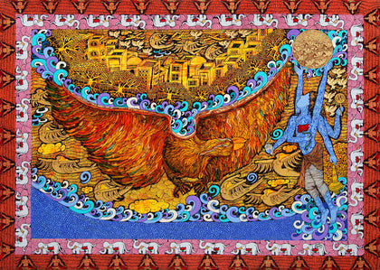 Bhagwat Gita, Seema Kohli, Emami Chisel Art - Artisera