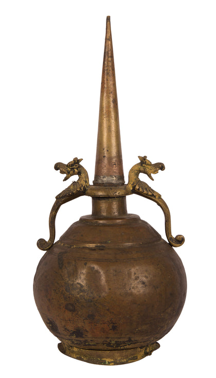 Oil Can with Yali Handles, , Balaji's Antiques and Collectibles - Artisera