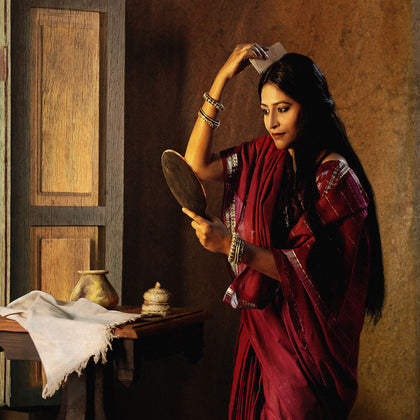 Lady with the Mirror Combing Her Hair (Saloni Puri), 2009, Rohit Chawla, Internal - Artisera