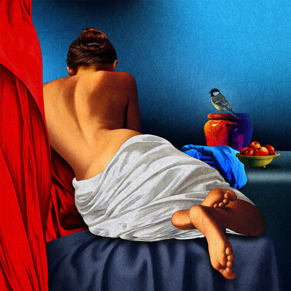 The Sparrow, Amiya Bhattacharya, Verandah Art - Artisera