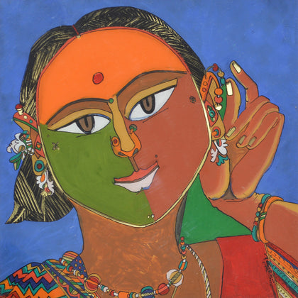 Portrait of a Lady, Laxma Goud, Archer Art Gallery - Artisera