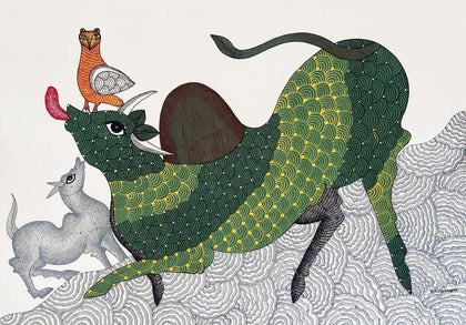 Gond - Untitled 151, Manoj Tekam, Arts of the Earth - Artisera