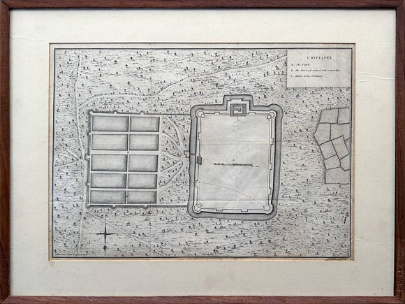 Map of Chittapet in the Third Carnatic War, 1763, , Balaji's Antiques and Collectibles - Artisera