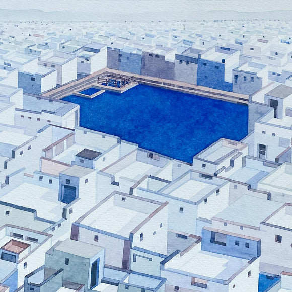 The Blue Cube: Unraveling a City 21, Madan Pawar, Here, Together - Artisera