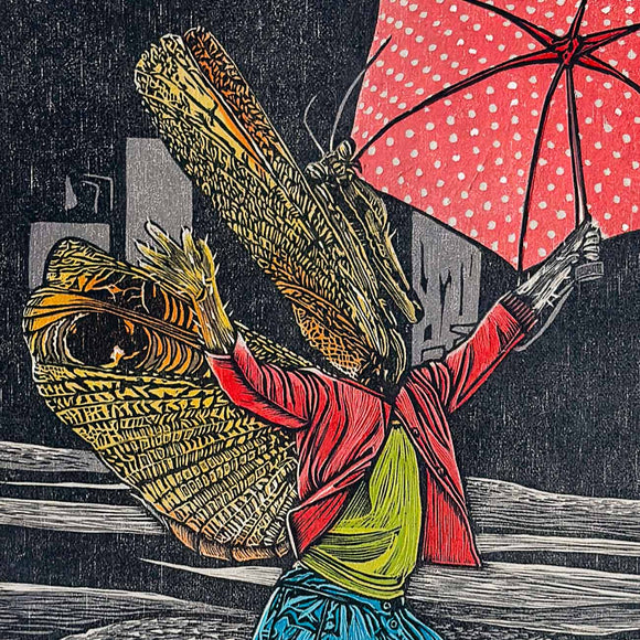 The Red Umbrella, Nisha Dhinwa, The Mark of the Matrix - Artisera
