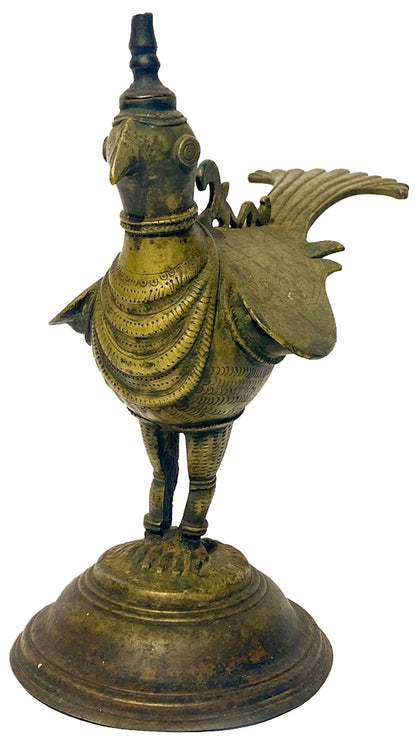 Deccan Bird Oil Lamp, , Balaji's Antiques and Collectibles - Artisera