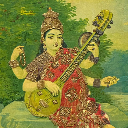 Saraswati - 09, Raja Ravi Varma, Balaji Art - Artisera