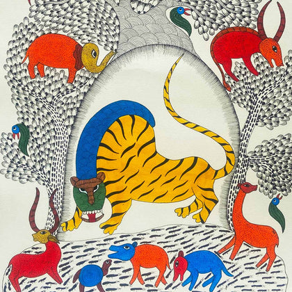 Gond - Untitled 160, Rajendra Kumar Shyam, Arts of the Earth - Artisera