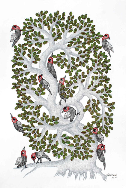 Gond - Untitled 140, Manoj Tekam, Arts of the Earth - Artisera