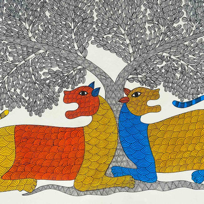 Gond - Untitled 161, Rajendra Kumar Shyam, Arts of the Earth - Artisera