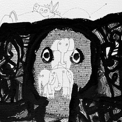 Untitled (Inked Reflections) - 05, Laxman Aelay, Internal - Artisera