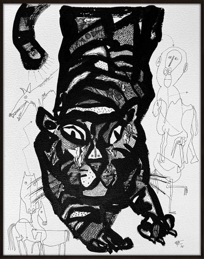 Untitled (Inked Reflections) - 03, Laxman Aelay, Internal - Artisera