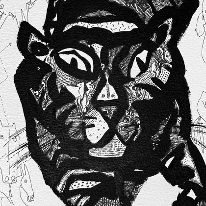 Untitled (Inked Reflections) - 03, Laxman Aelay, Internal - Artisera