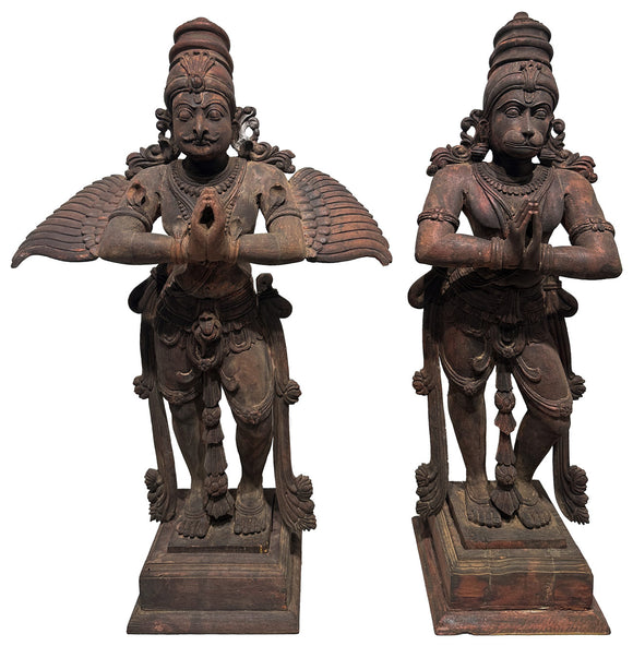 Garuda and Hanuman (Pair), , Balaji's Antiques and Collectibles - Artisera