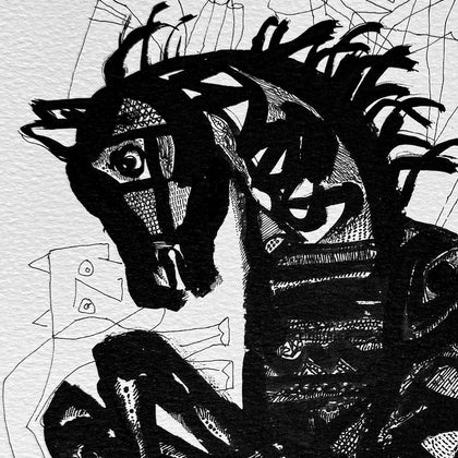 Untitled (Inked Reflections) - 08, Laxman Aelay, Internal - Artisera