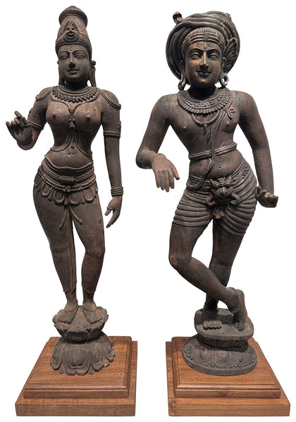 Shiva and Parvati (Pair), , Balaji's Antiques and Collectibles - Artisera