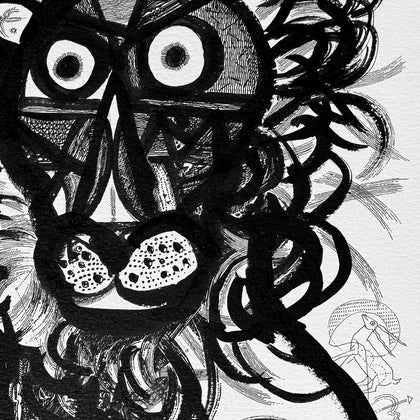 Untitled (Inked Reflections) - 09, Laxman Aelay, Internal - Artisera