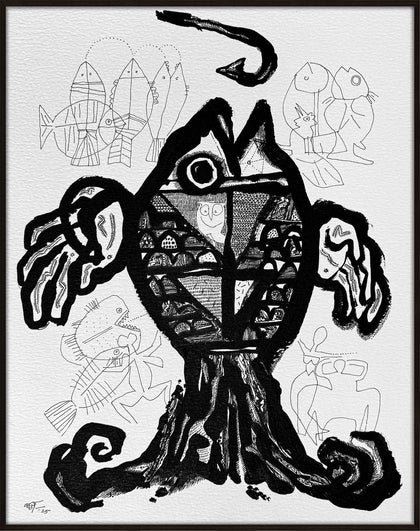 Untitled (Inked Reflections) - 07, Laxman Aelay, Internal - Artisera