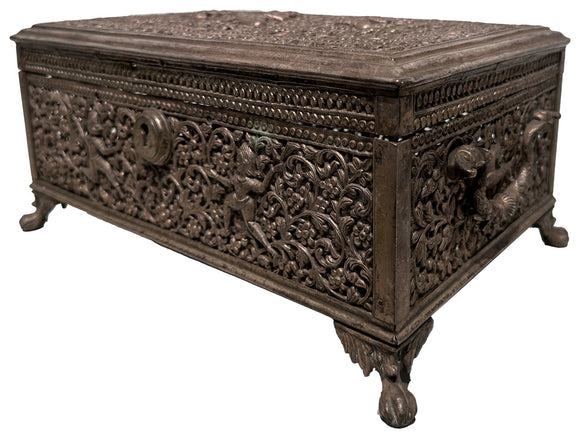 Silver Plated Jewellery Box, , Balaji's Antiques and Collectibles - Artisera