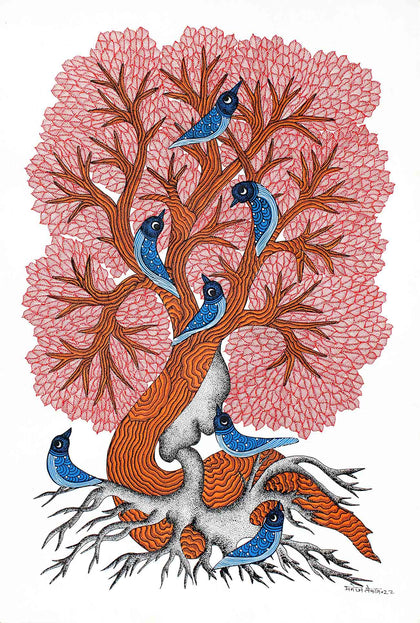 Gond - Untitled 141, Manoj Tekam, Arts of the Earth - Artisera