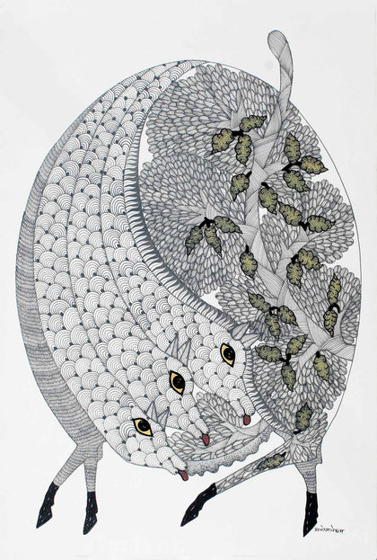 Gond - Untitled 179, Manoj Tekam, Arts of the Earth - Artisera