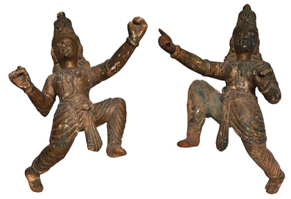 Kinnala Apsaras (Pair), , Balaji's Antiques and Collectibles - Artisera