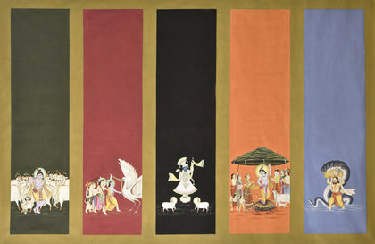 Stories of Krishna - 02, Nemichand, Ethnic Art - Artisera