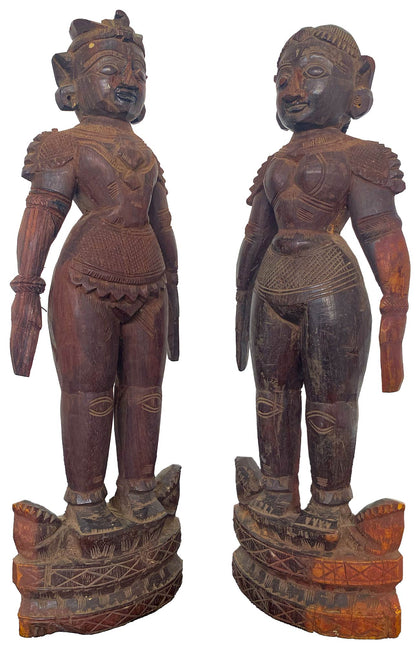 Marapachi Dolls (Pair) - 02, , Balaji's Antiques and Collectibles - Artisera