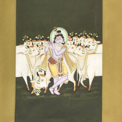 Stories of Krishna - 02, Nemichand, Ethnic Art - Artisera