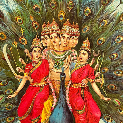 Kartikeya (Subramanyaswami) - 06, Raja Ravi Varma, Balaji Art - Artisera