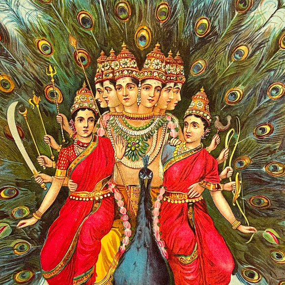 Kartikeya (Subramanyaswami) - 06, Raja Ravi Varma, Balaji Art - Artisera