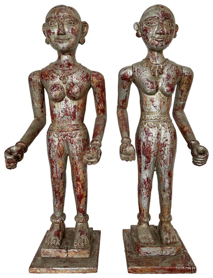 Female Figures with Articulated Arms (Pair)