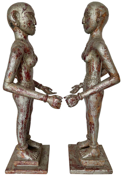 Female Figures with Articulated Arms (Pair)
