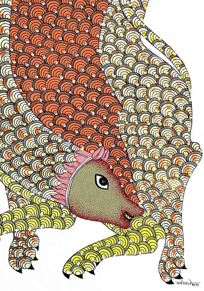 Gond - Untitled 143, Manoj Tekam, Arts of the Earth - Artisera