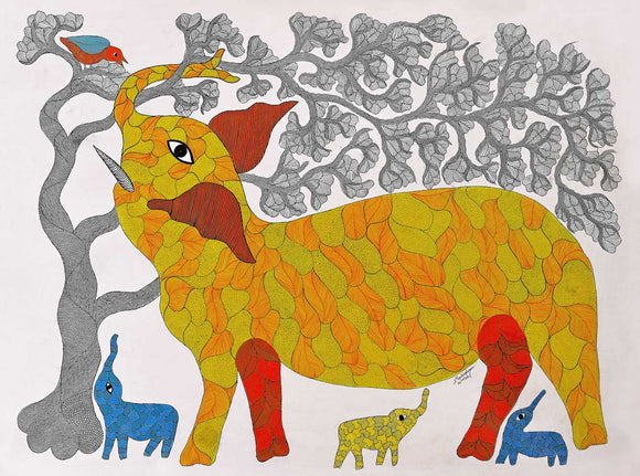 The Elephant Family, Mansingh Vyam, Aavaksha - Artisera
