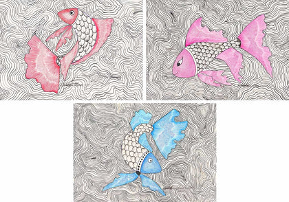 Shoal of Fish, Set of 3, Sandeep Dhurve, Aavaksha - Artisera